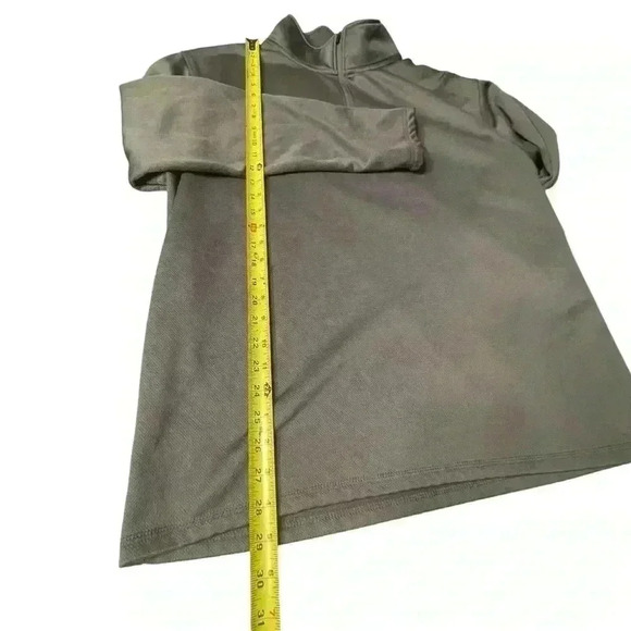 John Deere Gray 1/4 Zip Long Sleeve Pullover Top Men's Size X-Large - Picture 5 of 8